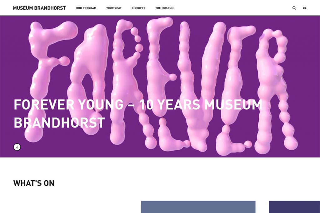 Desain situs web Museum Brandhorst