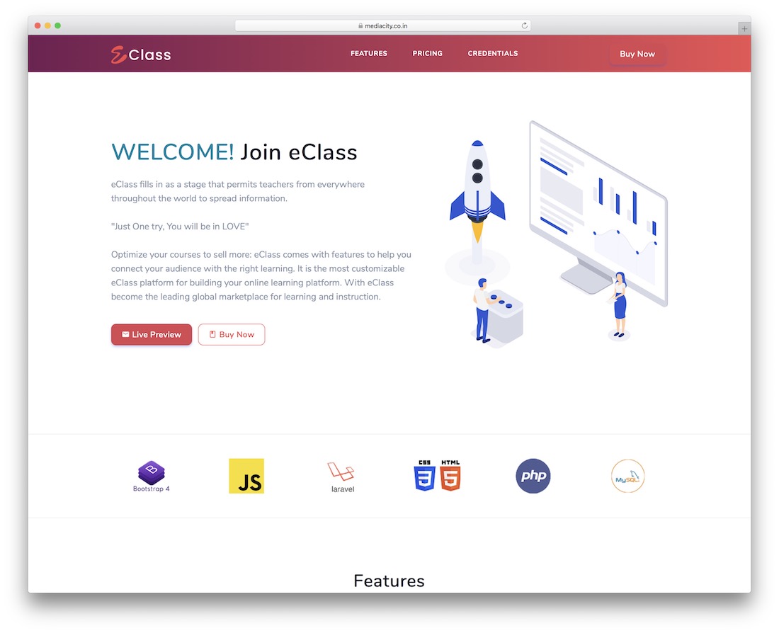 Wtyczka wordpress eclass lms