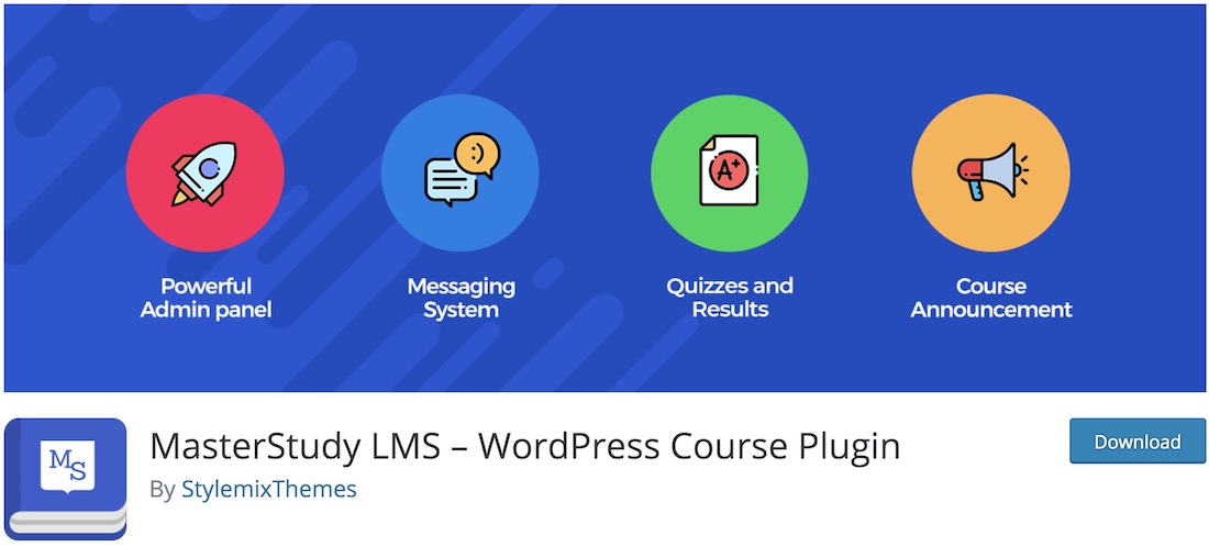Wtyczka masterstudy lms wordpress