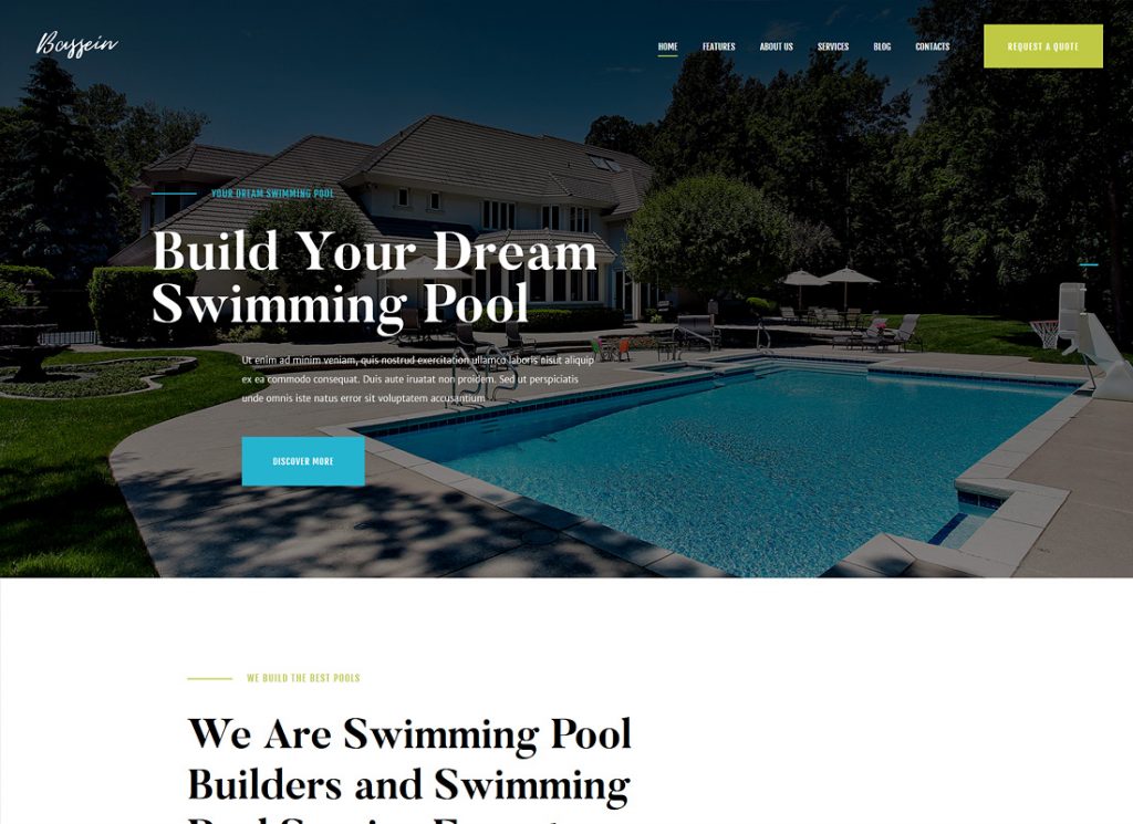 Bassein | Layanan Pembersihan & Pemeliharaan Kolam Renang Tema WordPress