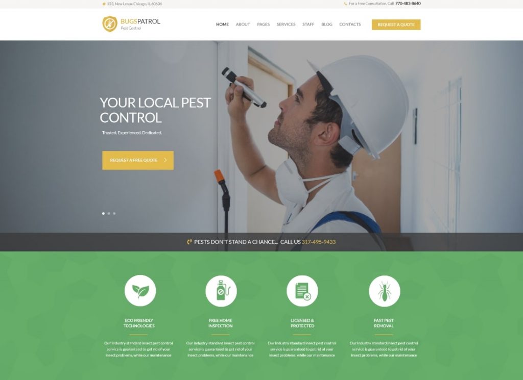BugsPatrol | Tema WordPress Layanan Disinfeksi Pengendalian Hama & Serangga