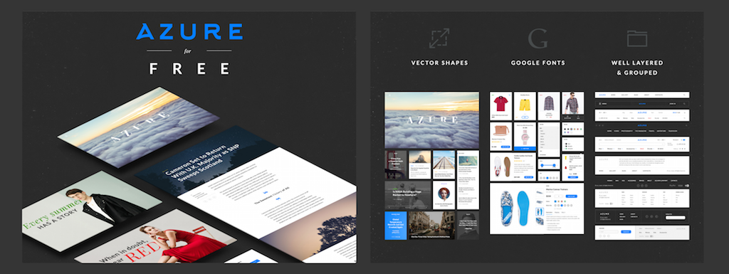 Zestaw Azure UI