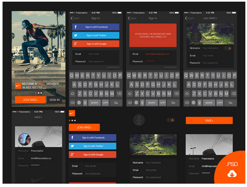 Zestaw logowania UI dla iOS