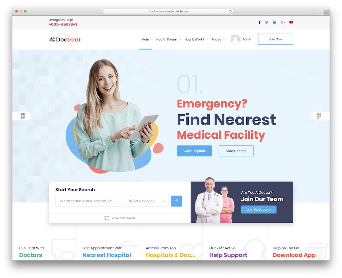 template forum bootstrap doctreat