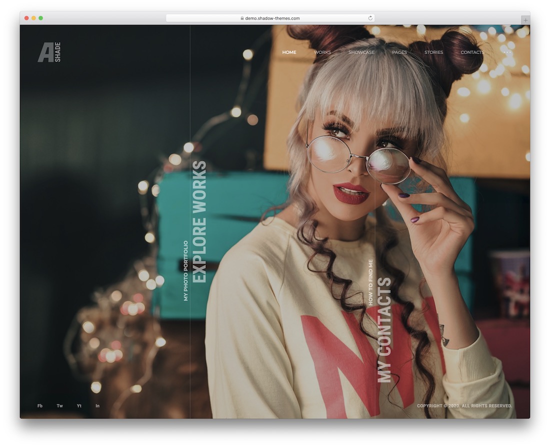 ashade写真ウェブサイトテンプレート
