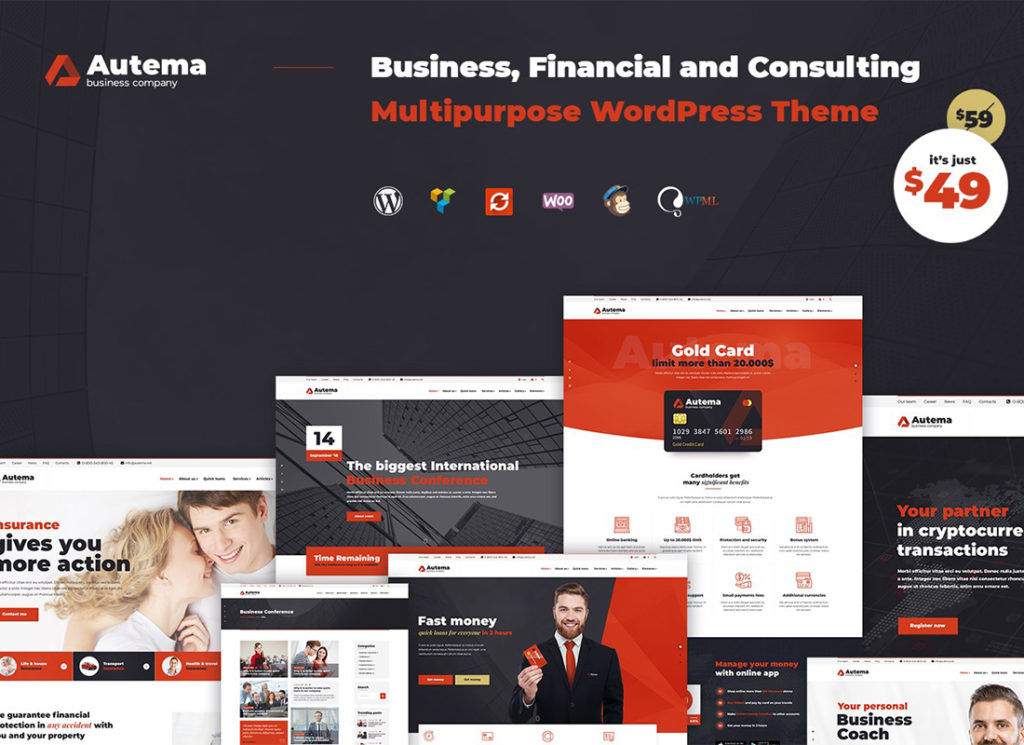 Autema | Împrumuturi rapide, Bitcoin, Business Coach și Consultanță financiară Tema WordPress