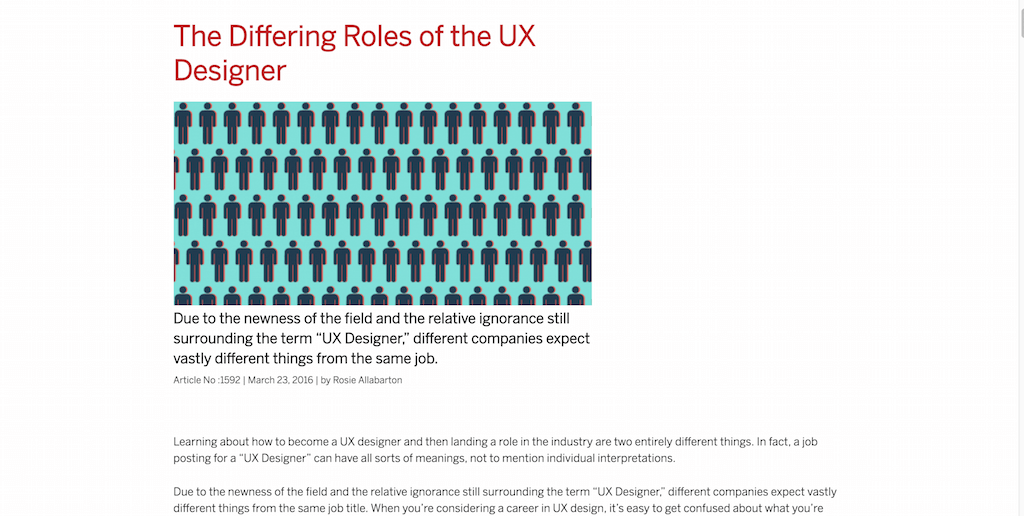 Rolurile diferite ale UX Designer