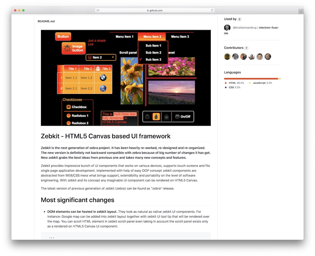 cadru zebkit html5