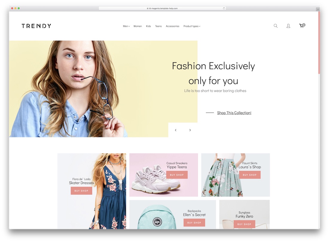 temă la modă magento la modă