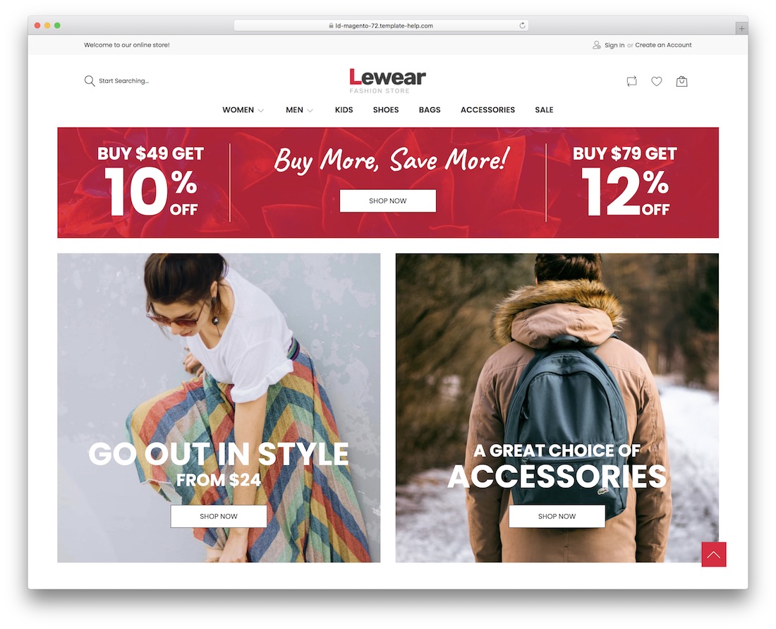 lewear magento fashion theme