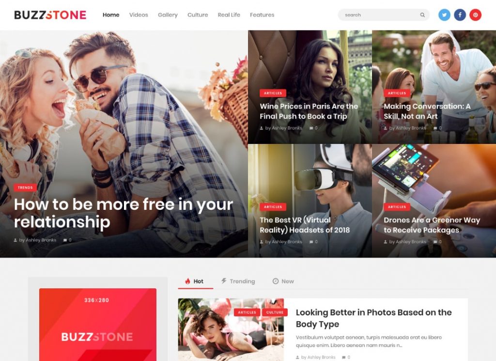 Buzz Stone | Tema WordPress pentru reviste și bloguri virale