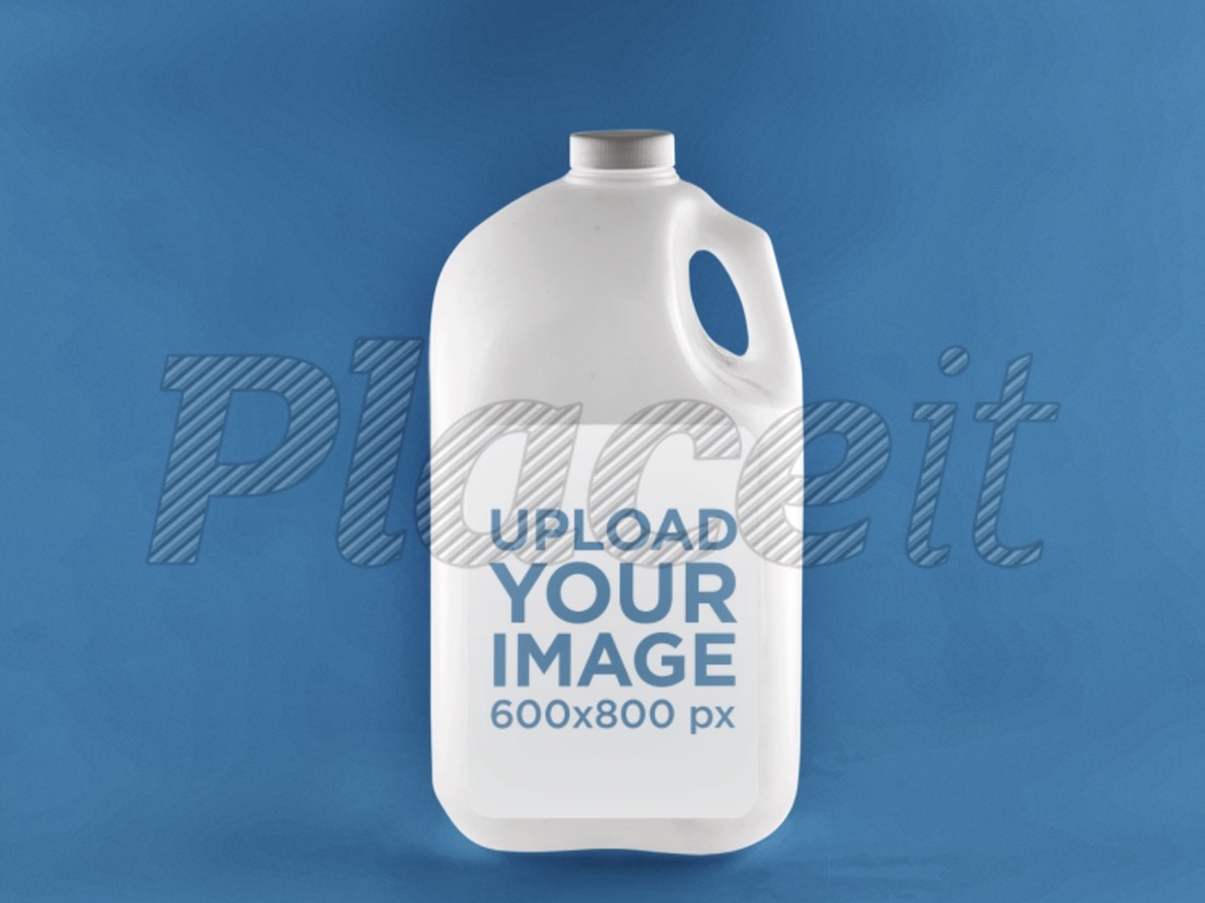 プラスチック製の水差しのモックアップ