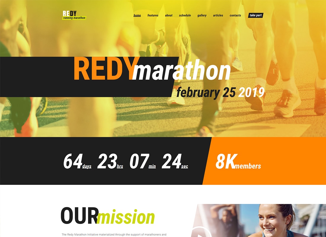 Redy | Tema WordPress Maraton & Olahraga