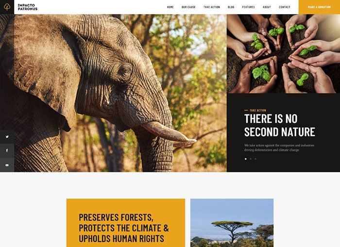 Impacto Patronus | Tema WordPress per la protezione del coronavirus, petizioni e attivismo sociale + RTL