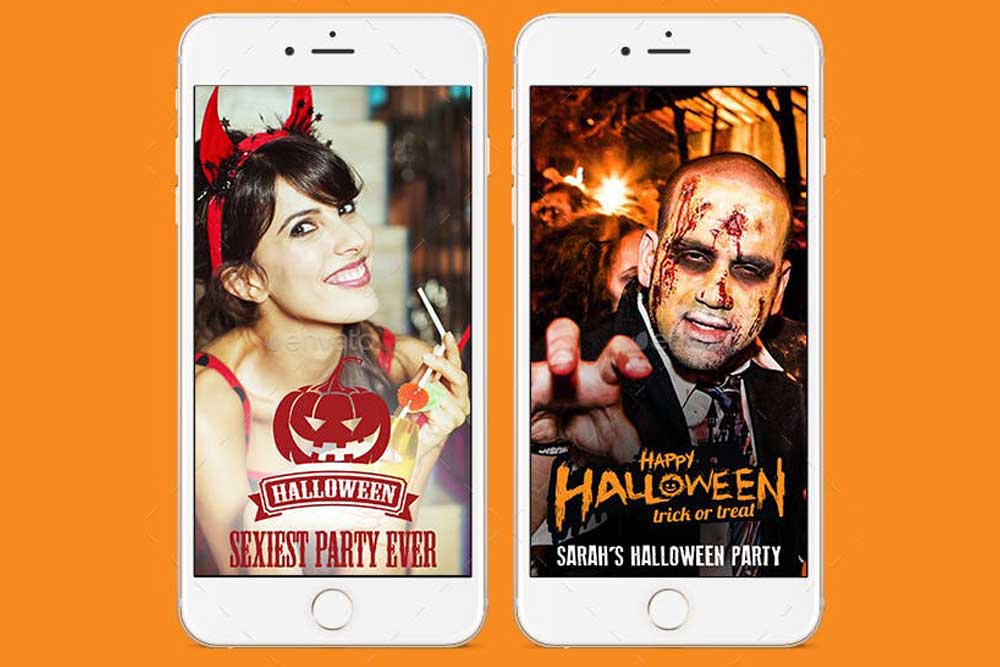 mockup di snapchat