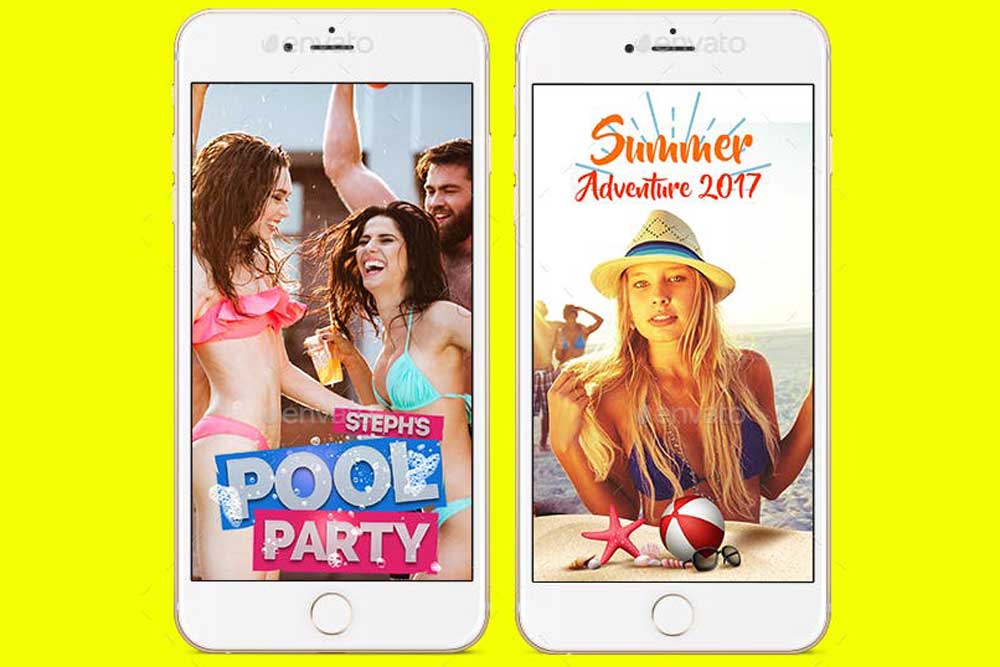 mockup di snapchat