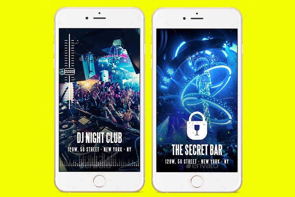 mockup di snapchat