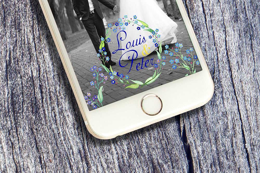 mockup di snapchat