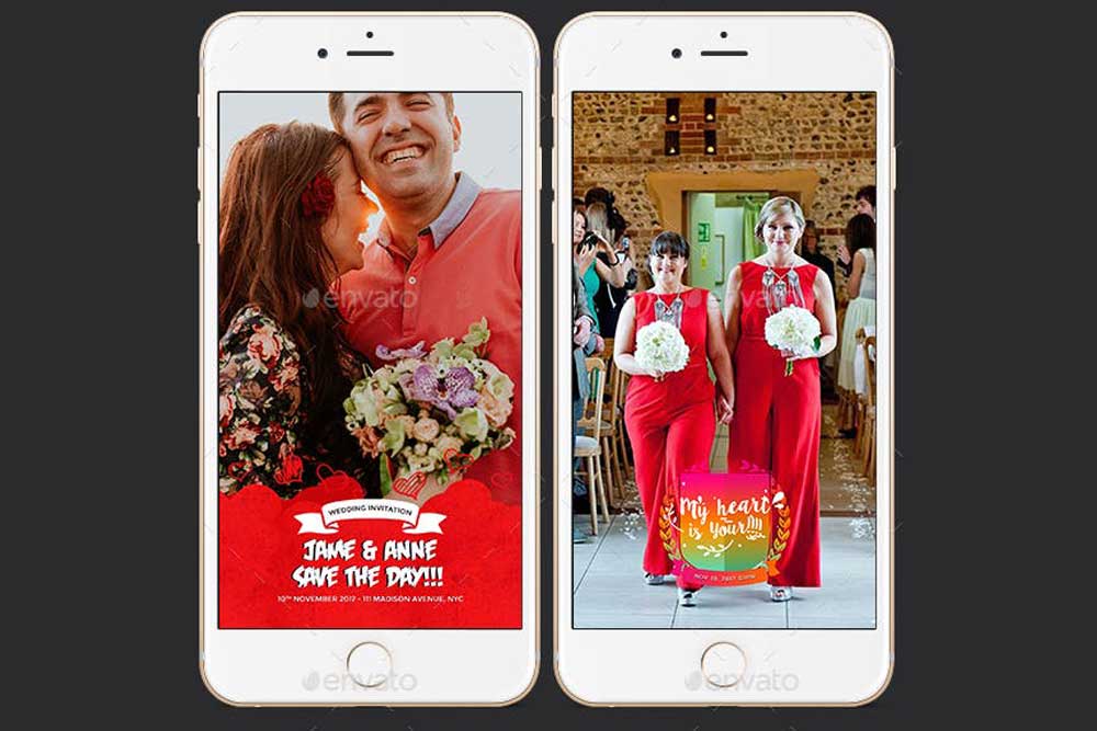 mockup di snapchat