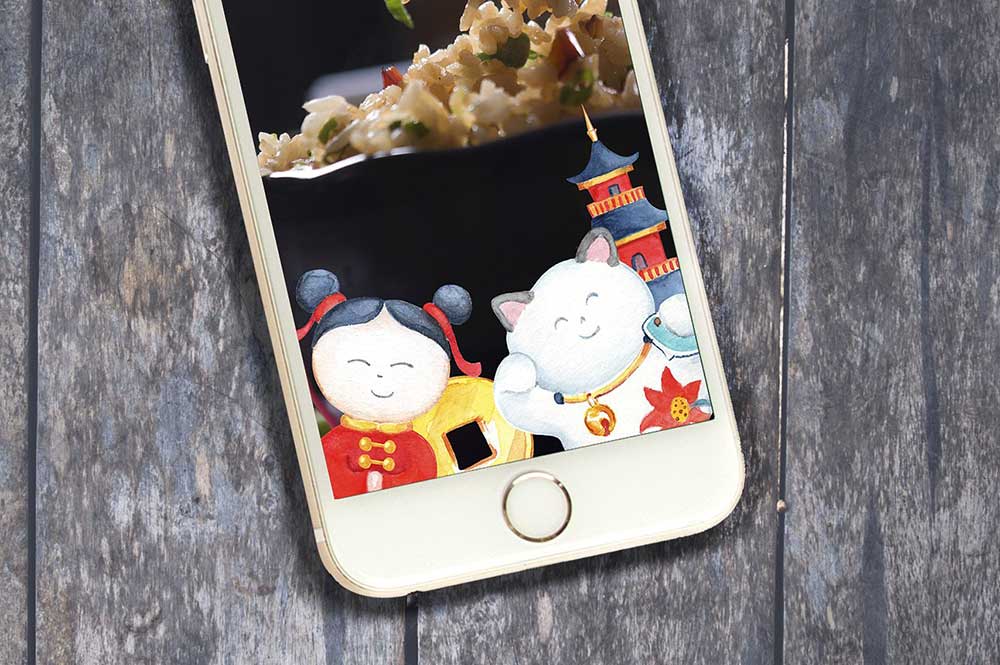 mockup di snapchat