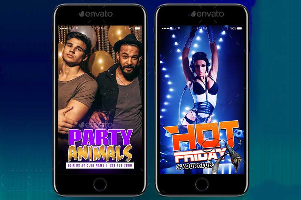 mockup di snapchat