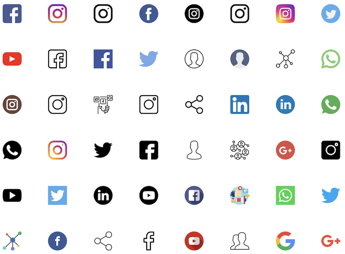 иконки социальных сетей flaticon