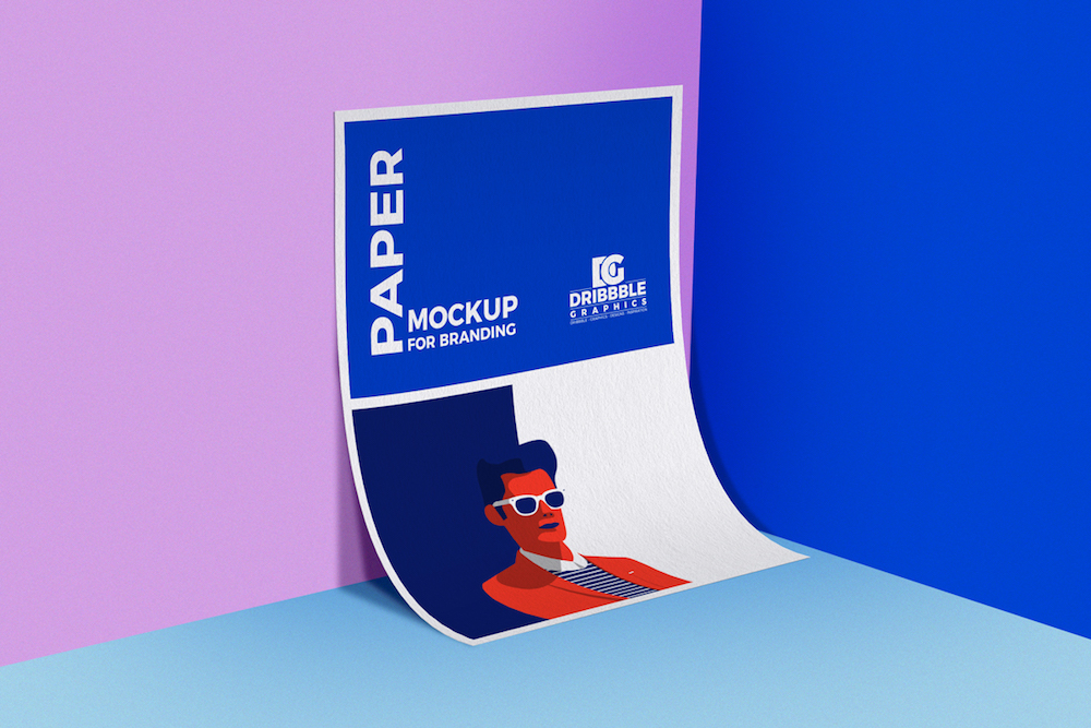 makieta papieru w formacie a4 psd