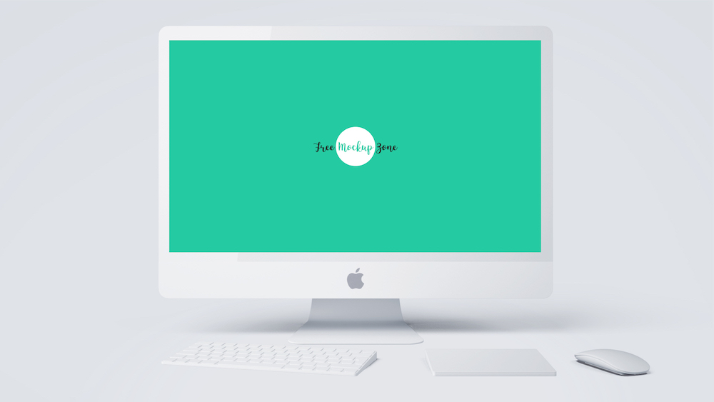 machetă imac gratuit de măr alb solid
