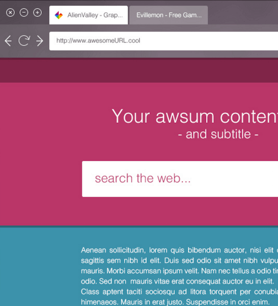 Browser transparent transparent