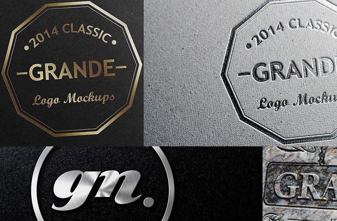 logo-uri fotorealiste gratuite, machete de branding