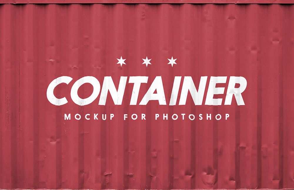 machetă gratuită pentru logo-ul containerului de transport