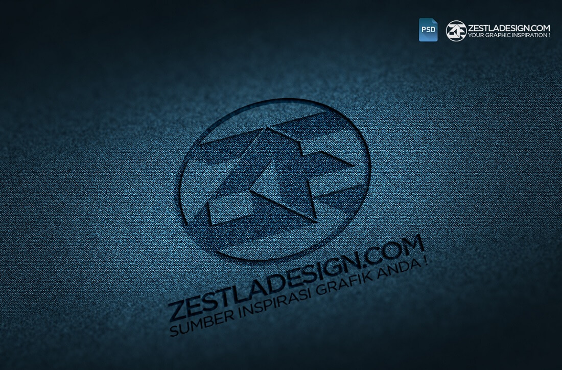 logo mockups denim textures freebie