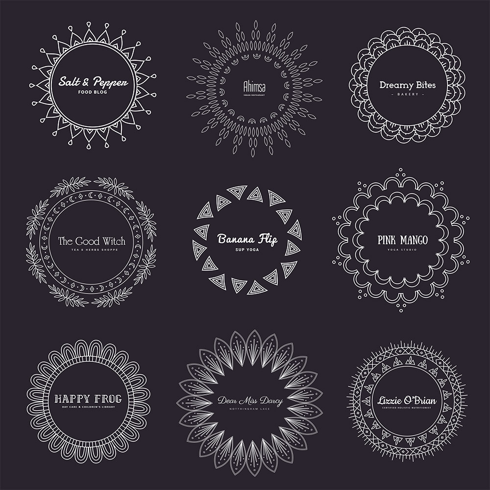 logo-uri mandala întunecate
