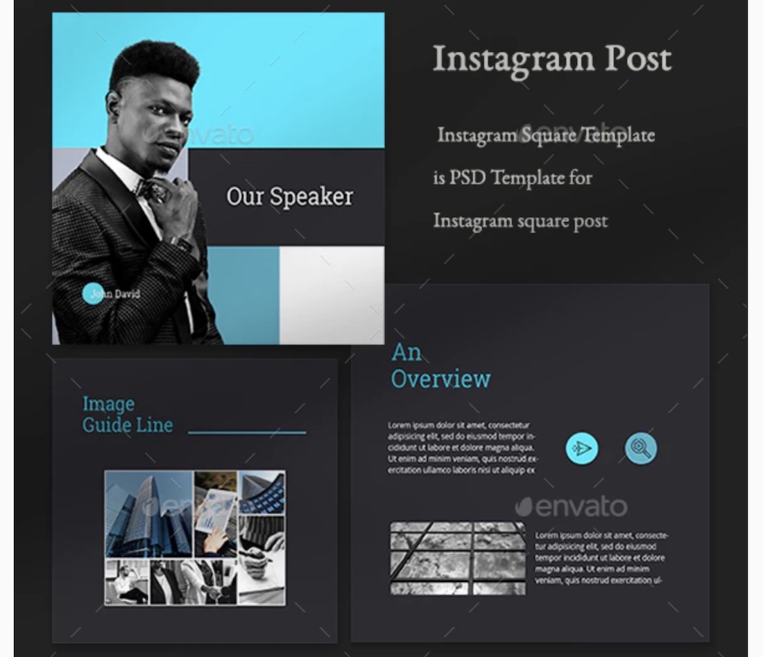 biznesowe szablony instagram