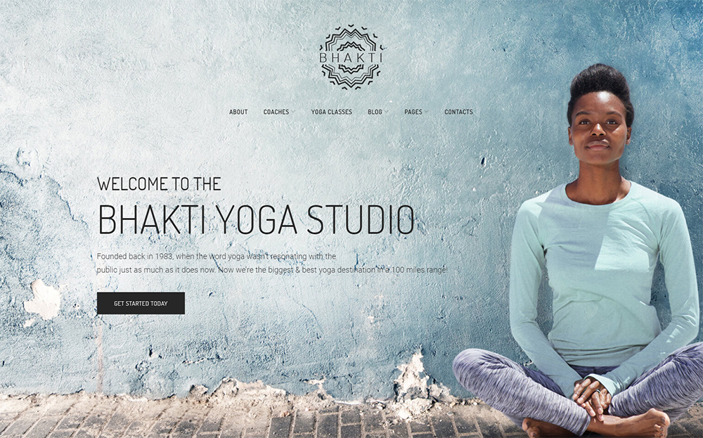 Șablon WordPress pentru yoga