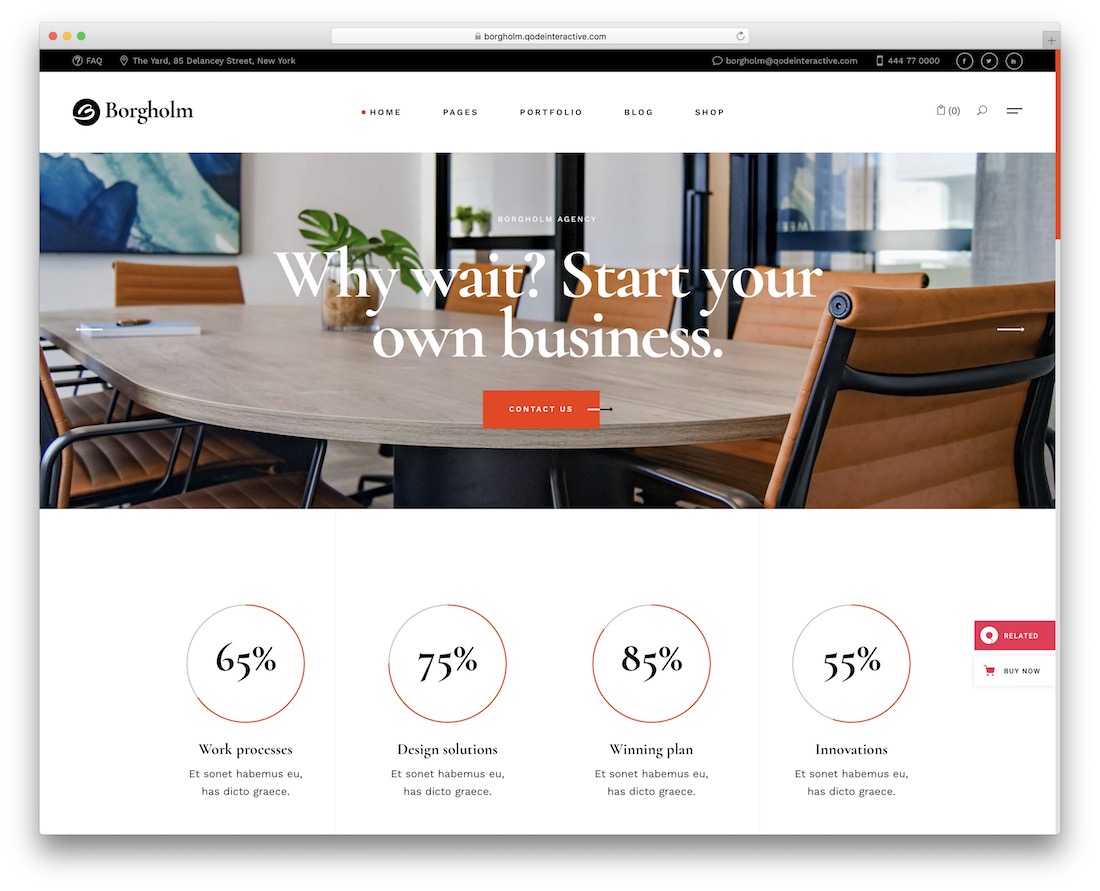 Borgholm marketing wordpress tema