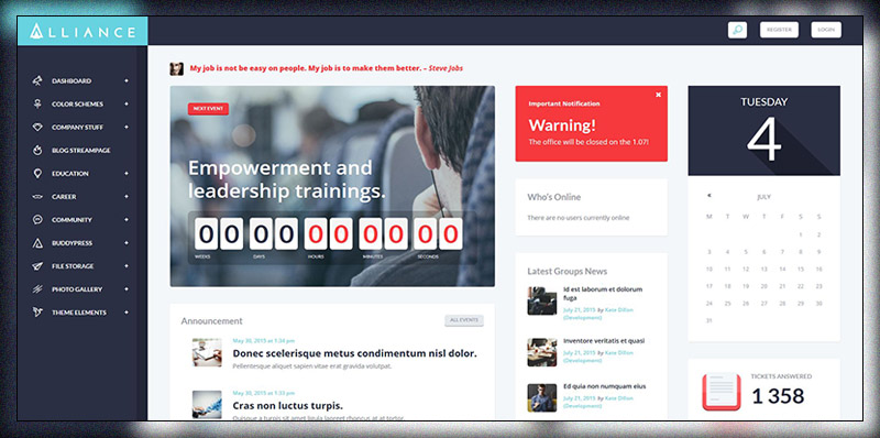 ittifak | İntranet ve Extranet WordPress Teması