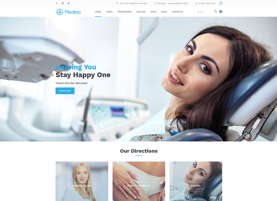 Medyna | Motyw WordPress Medycyna i lekarz