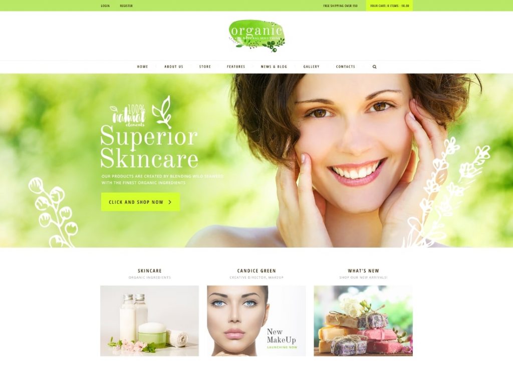 Tema WordPress Kosmetik Alami