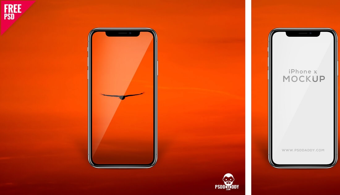 machetă psd gratuită pentru iPhone x