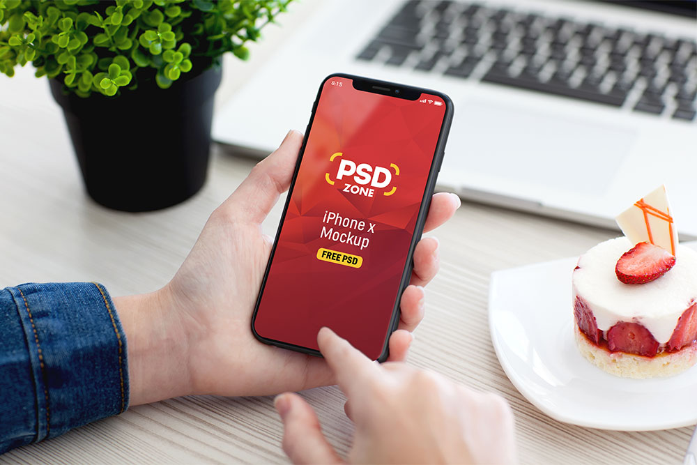 machetă iphone x psd