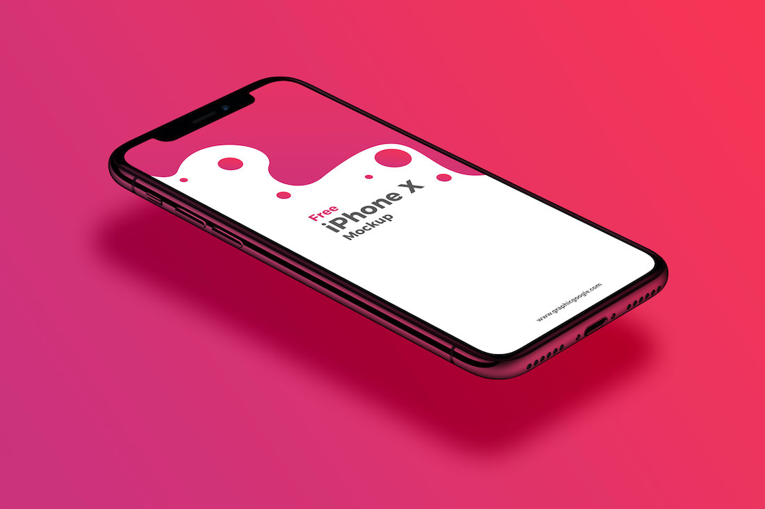 machetă frumoasă gratuită pentru iPhone x