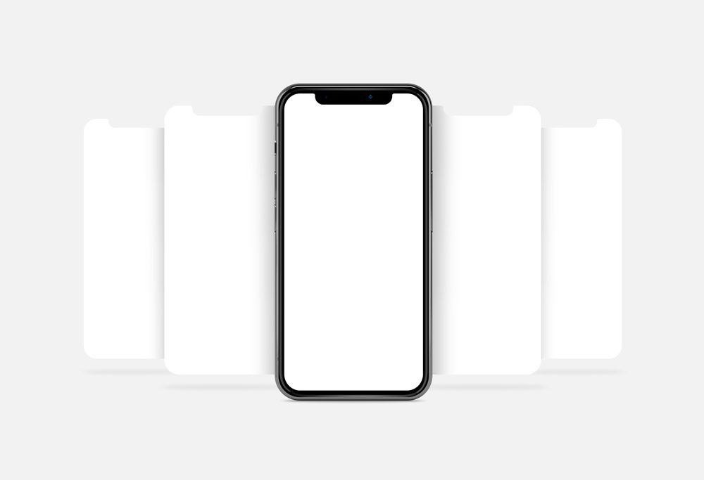 machetă gratuită de prezentare iphone x