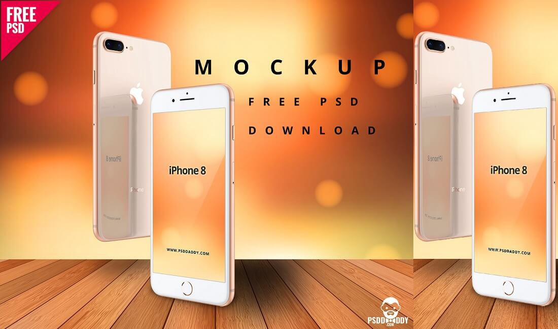 psd gratuit pentru iPhone 8 machetă