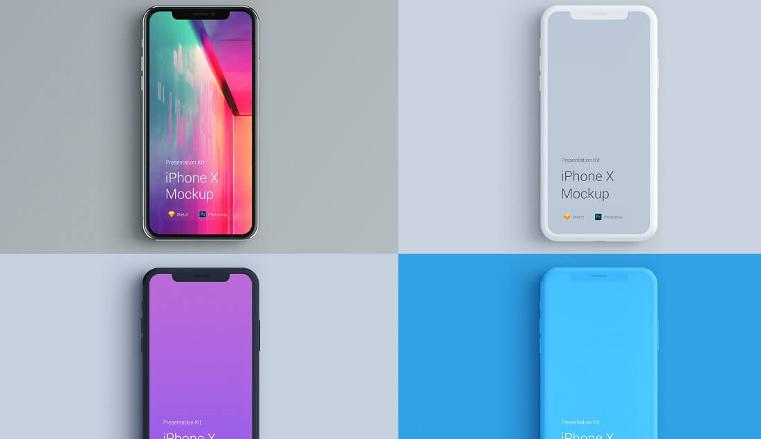 iphone x mockup culoare schimbabilă