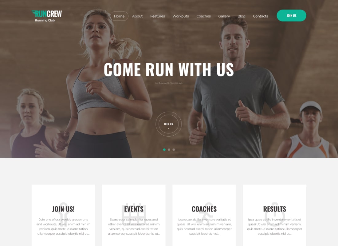 Redy | Tema WordPress pentru maraton și sport