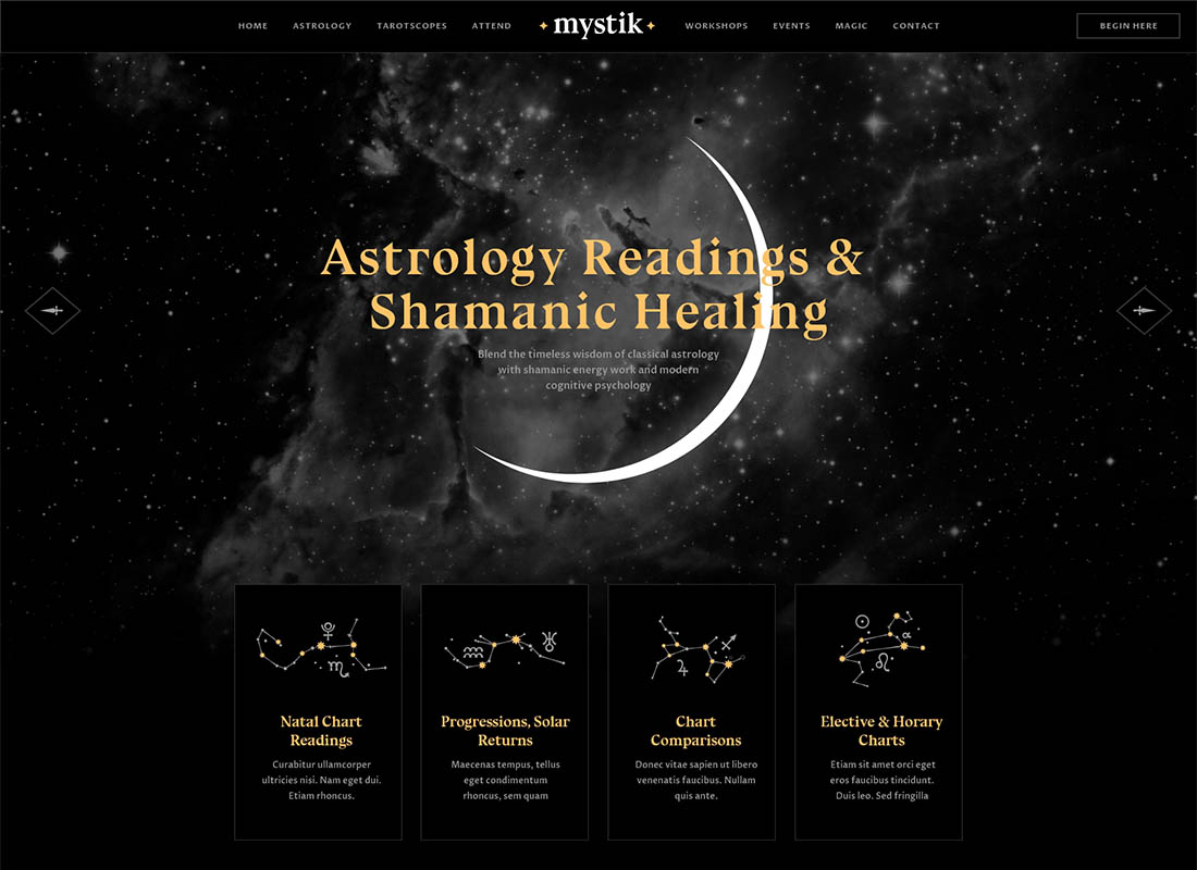 Mystik | Tema WordPress pentru astrologie și horoscop ezoteric