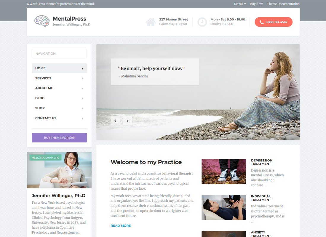 MentalPress | Tema WP pentru site-ul dvs. medical sau de psihologie