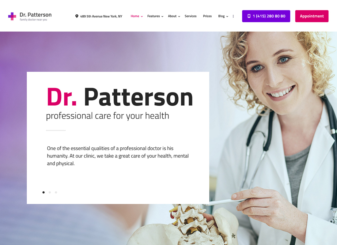 Dr.Patterson | Tema WordPress pentru medicină și sănătate