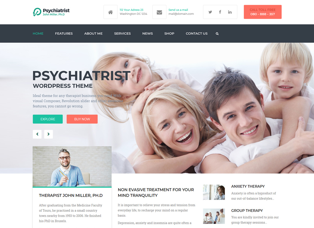 Psihiatru | Tema WordPress